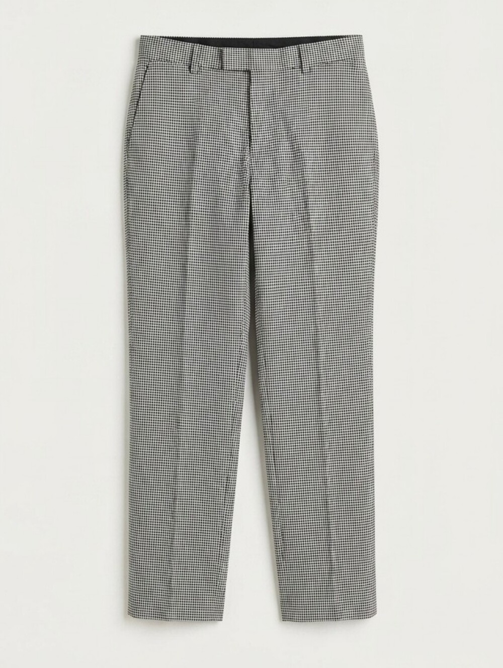 H&M Black and White Tailored Fit Dress Pants